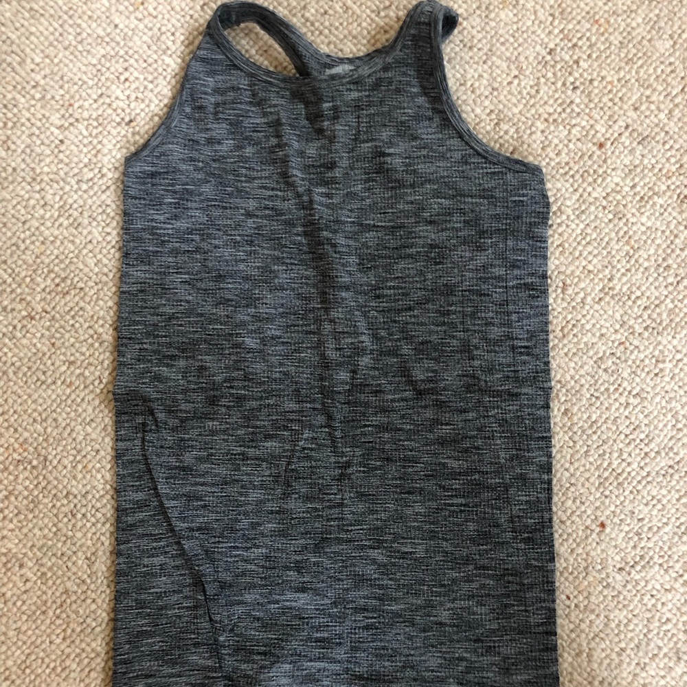 athleta mixed grey tank top